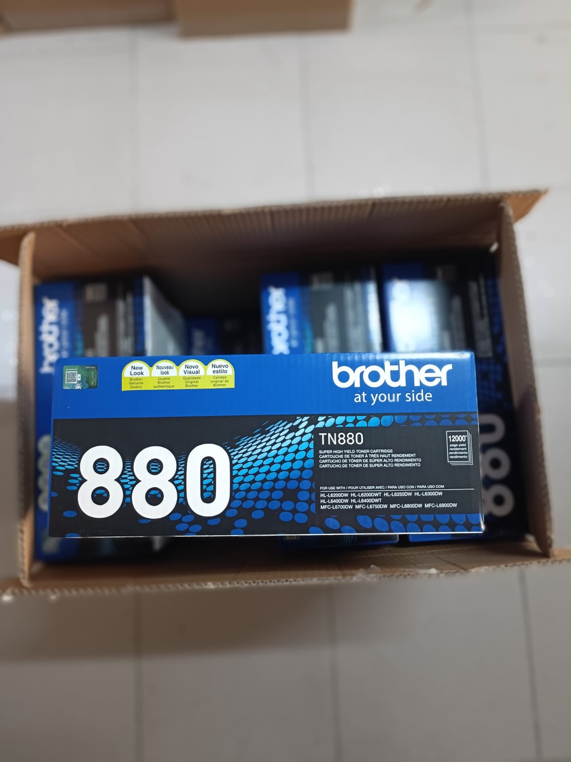 Actual Brother TN880 toner stock in the CJY warehouse